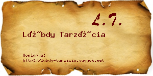 Lábdy Tarzícia névjegykártya